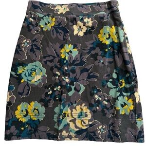 Boden cotton corduroy floral skirt size 6R